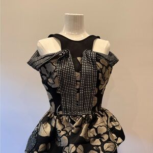 Maticevski Black Satin Fabric